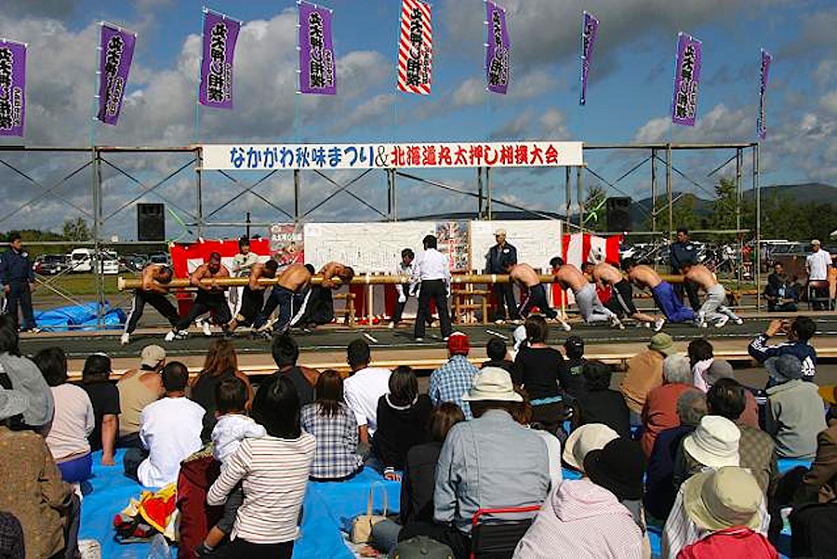 北海道丸太押し相撲大会