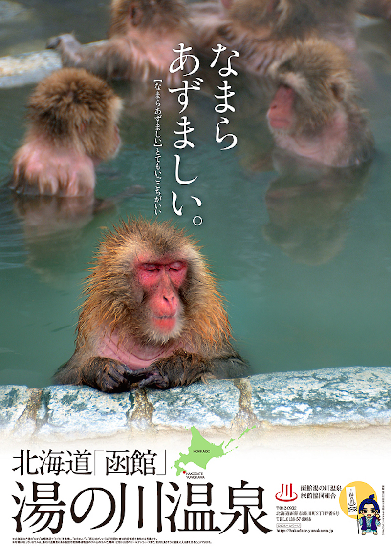 函館湯の川温泉旅館協同組合ではポスターを制作してPR中です